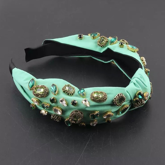 Jeweled Knot Turban Headband - Picture 4 of 7